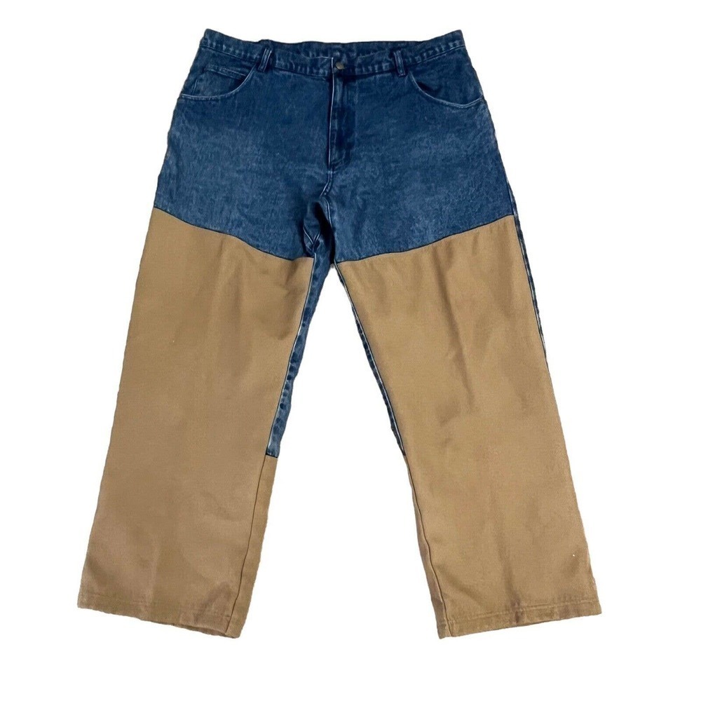 Scheels Outfitters Mens 41 Denim Khaki Brush Pants Utility Field Hunting Hiking